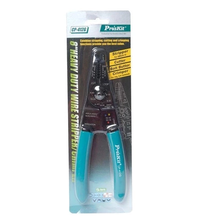 Narzędzie uniwersalne (obcinaczki, ściągacz izol., Zaciskarka) CP-412G Proskit