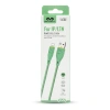 Kabel USB-A - Lightning, 2,4 A, 1 m, zielony, Miccell, MIC-004033