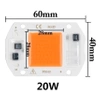 Dioda LED COB 20W 230V - full spectrum - 380-840nm - pełny zakres - do uprawy roślin i kwiatów