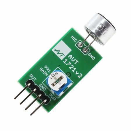 Miniaturowy wzmacniacz mikrofonowy mono z TL072 - zlutowany KIT AVT 1721