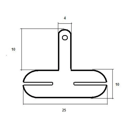 Blaszka do zgrzewania ogniw 2x18650