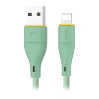 Kabel USB-A - Lightning 2.4A 1m zielony Miccell