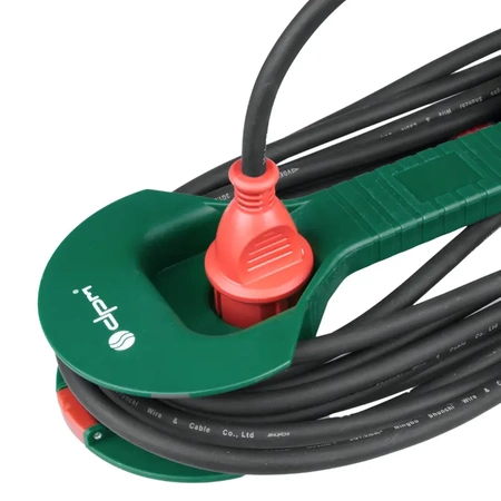 Przedłużacz, 2 gniazda, IP44, 8m, 3G1.5 mm2, 16A 3680W, zielono-czerwony