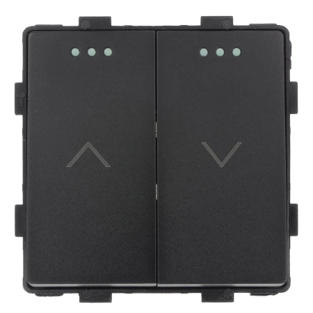 Moduł - Włącznik żaluzjowy / roletowy - czarny - Tawoia Glass