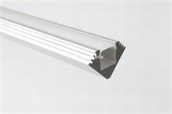 Profil 45-ALU, aluminium, osłonka przezroczysta, 1m