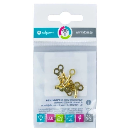 Konektor oczkowy nieizolowany M3/1, 10szt