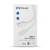 Kabel USB-A - USB-C, 6 A, 1,5 m, biały, Miccell, MIC-003577