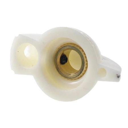 Gałka ze wskaźnikiem, oś 6mm, 32x20x14mm, biała