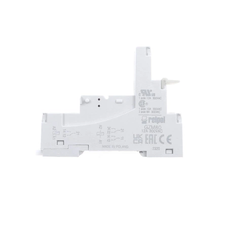 Gniazdo przekaźnika GZM-80 szyna DIN 12A/300V AC Relpol