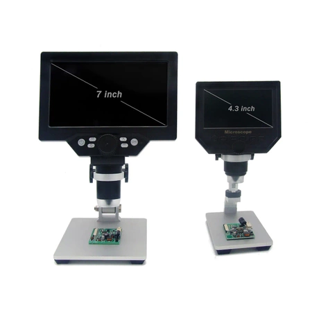 Mikroskop cyfrowy z wyświetlaczem 7 cali, powiększenie x1200, tryb foto/video, FNIRSI G1200