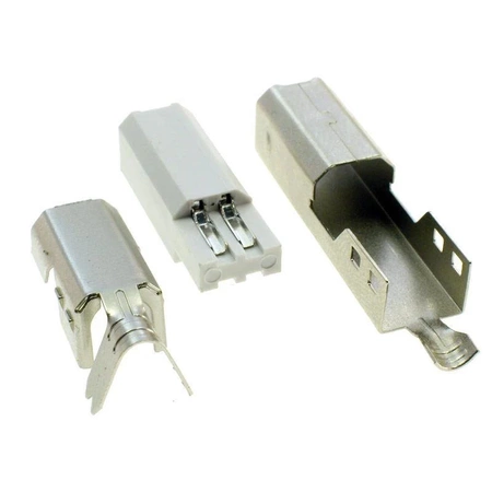Wtyk USB B, do montażu na przewodzie