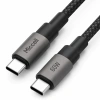 Kabel USB-C - USB-C, 60 W, 1,2 m, czarny, Miccell, MIC-003759