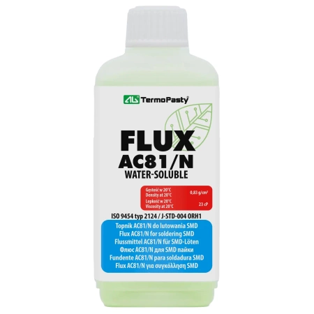 Topnik do lutowania FLUX AC81/N - butelka z pędzelkiem 100ml - AGTermoPasty AGT-110