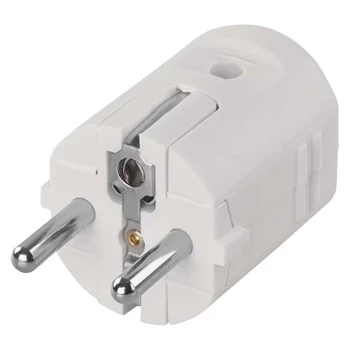 Wtyczka prosta 250 V 16 A FRENCH/SCHUKO, biała, Emos P0034, kod P0034