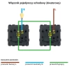 Włącznik schodowy złoty podtynkowy (moduł bez ramki) - TAWOIA Glass