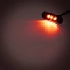 Lampa obrysowa LED czerwona 12/24 V, klosz przyciemniany DARK, 83,7 × 24,2 mm - L1319