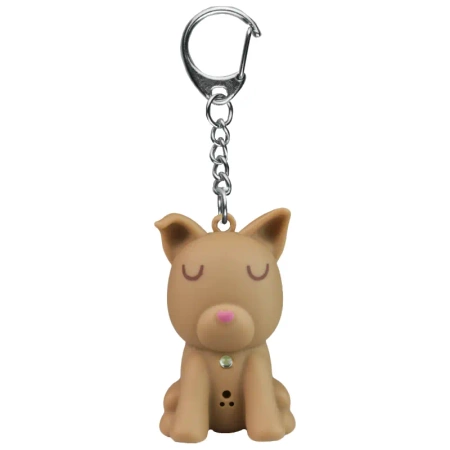 Latarka LED brelok z dźwiękiem – zwierzaki: żabka, kaczuszka, kotek, piesek