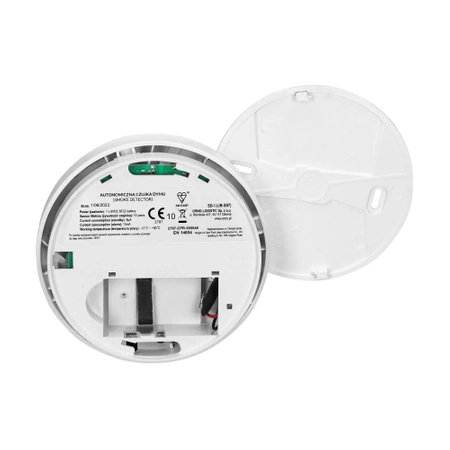Zestaw czujników dymu i czadu, na baterie, żywotność 10 lat, Virone DC-7