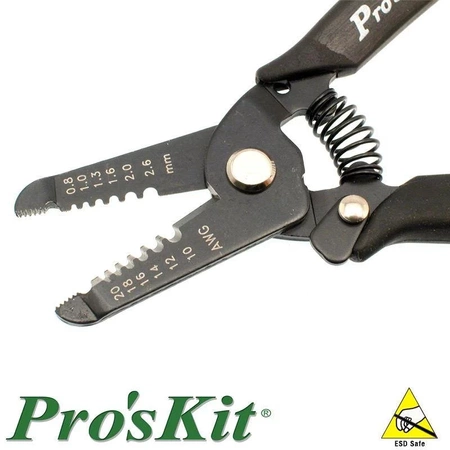 Ściągacz izolacji precyzyjny ESD, AWG 20-10, 156mm, 1PK-3002E Proskit