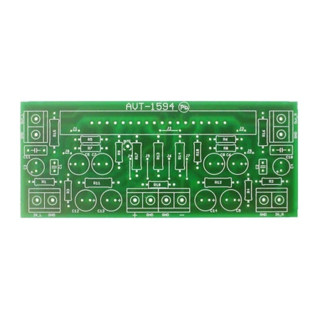 Wzmacniacz mocy 2x45W z STK4182, PCB do projektu AVT1594