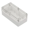 Obudowa hermetyczna ZP200.100.75 jasnoszara/przeźroczyste wieczko ABS-PC