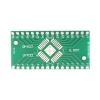 Adapter płytkowy QFN32 / QFP32, raster 0,65 mm / 0,8 mm na DIP32 do prototypowania układów SMD, PU27