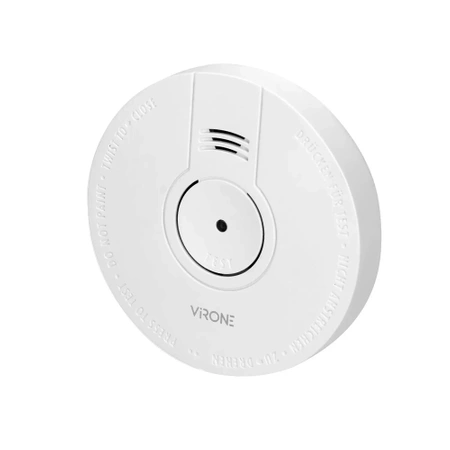 Zestaw czujników dymu i czadu, na baterie, żywotność 10 lat, Virone DC-7