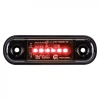 Lampa obrysowa LED czerwona 6 diod 12/24 V, klosz przyciemniany DARK - L1322