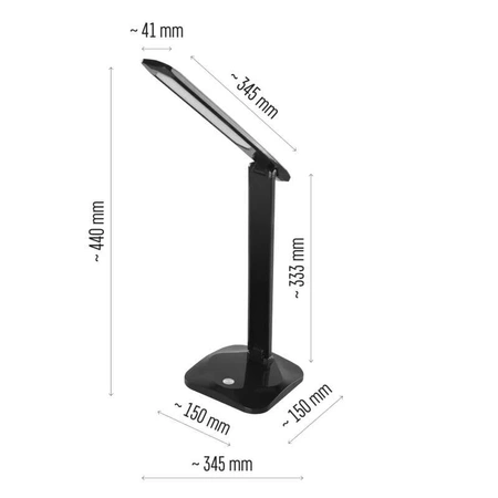 Lampka biurkowa LED, czarna EMOS 7619