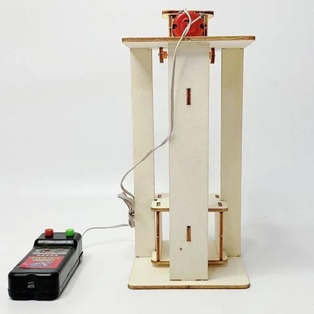 Winda zdalnie sterowana - dźwig - DIY - Drewniana Zabawka Edukacyjna