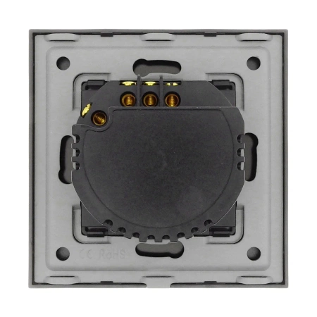 Włącznik kurtynowy Smart 1000W ZigBee - dotykowy szklany panel czarny - podtynkowy - TAWOIA Smart Home