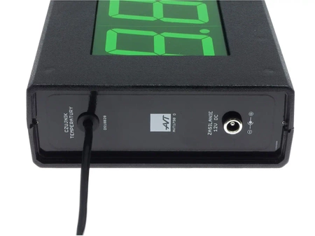 Termometr XXL (zielony wyświetlacz) - zlutowany KIT AVT 1790 w obudowie