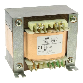 Transformator głośnikowy Indel TGL 20/003, 20 W, 1,13 kΩ/8 Ω, SE 6C33C