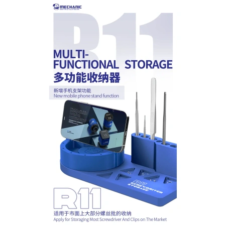 Organizer R11, stojak serwisowy z uchwytem na telefon, Mechanic