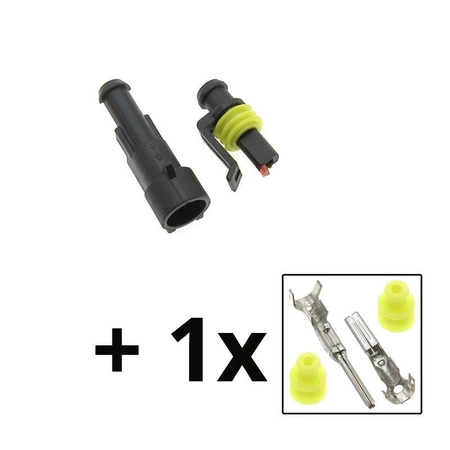 Złącze SuperSeal 1.5 1-pinowe hermetyczne samochodowe - OH-1 AMIO-03517