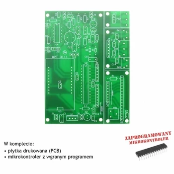 Cyfrowy generator DDS z układem AD9850 - PCB i mikroprocesor do projektu AVT 3111