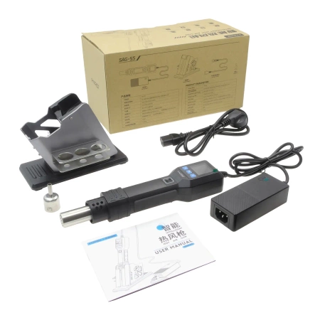 Ręczna stacja lutownicza HOT AIR, opalarka 550W, FNIRSI SAG-55