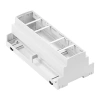 Obudowa modułowa na szynę DIN ZD1010J, 89,8 × 177,8 × 65,2 mm, ABS, szara, Kradex