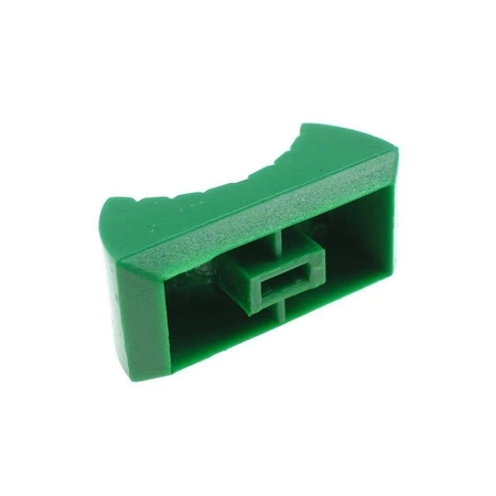 Gałka suwak na trzpień 4mm, 24x11x11mm, zielona