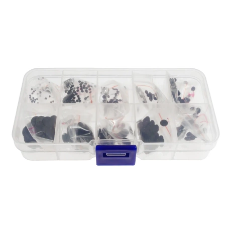 Zestaw 500szt gumek do pilotów od 1.5mm do 8mm