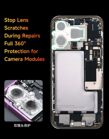 Osłona modułu kamer CP23, magnetyczna, do iPhone 12–17, Mechanic