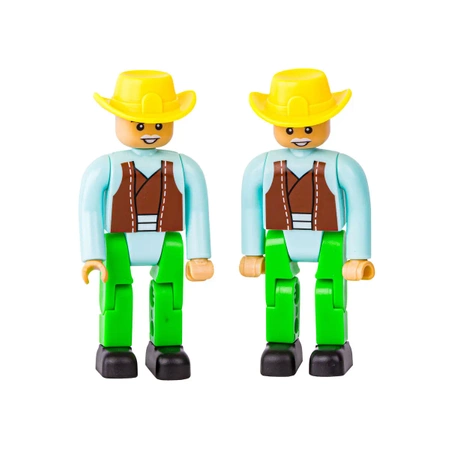 Klocki konstrukcyjne ZESTAW FARMERA 8w1, 153 elementy