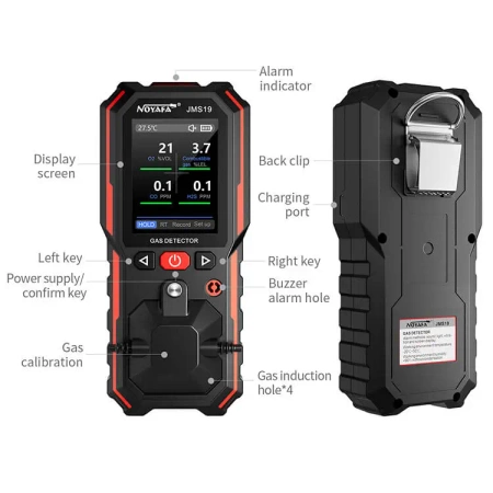 Detektor gazów z funkcją wykrywania wycieków i alarmem, Noyafa NF-JMS19