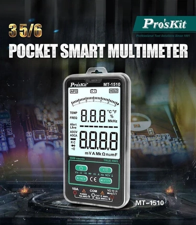 Miernik 6000 [V, A, om,Hz, temp] TRMS, NCV, Proskit MT-1510