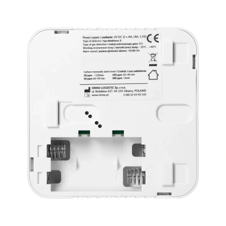 Czujnik czadu / tlenku węgla VIRONE DC-11 - LCD, 2xAA, sensor 10 lat