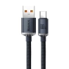 Kabel USB do USB-C 1.2m, szybkie ładowanie PD / QC 100W, czarny, Baseus Crystal Shine
