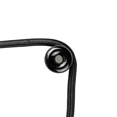 Uchwyt kabla ceramiczny 18x23mm, natynkowy czarny Ceramic Loft