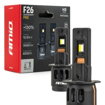 Żarówki samochodowe LED F26 PRO LumiTec LIMITED +130% DUO FULL CANBUS H3 12/24V AMIO 04870