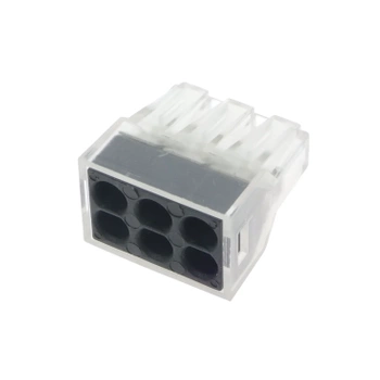 Szybkozłącze instalacyjne zatrzaskowe 6-polowe 400 V, 2,5 mm², raster 5,6 mm, TLZ40-06P