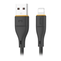Kabel USB-A - Lightning 2.4A 1m czarny Miccell